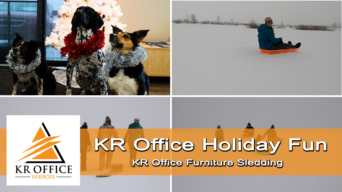 KR Office Interiors Holiday Fun | Office Sledding Party